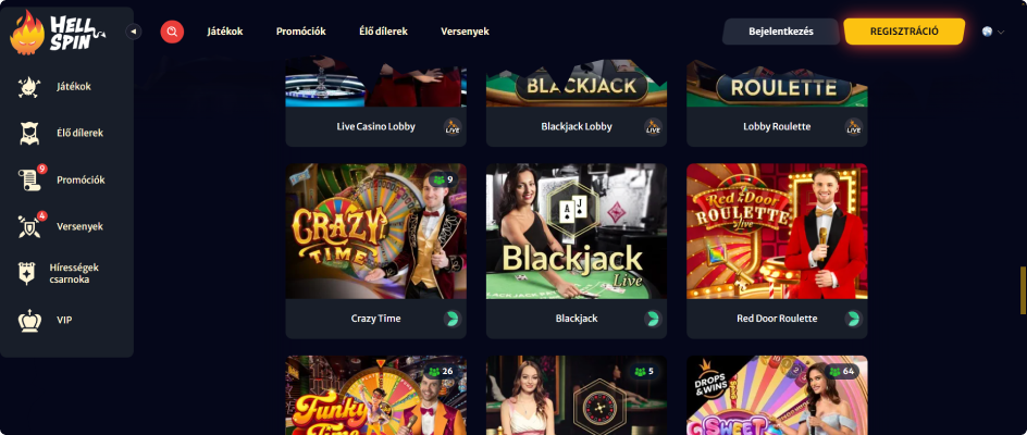 HellSpin Website
